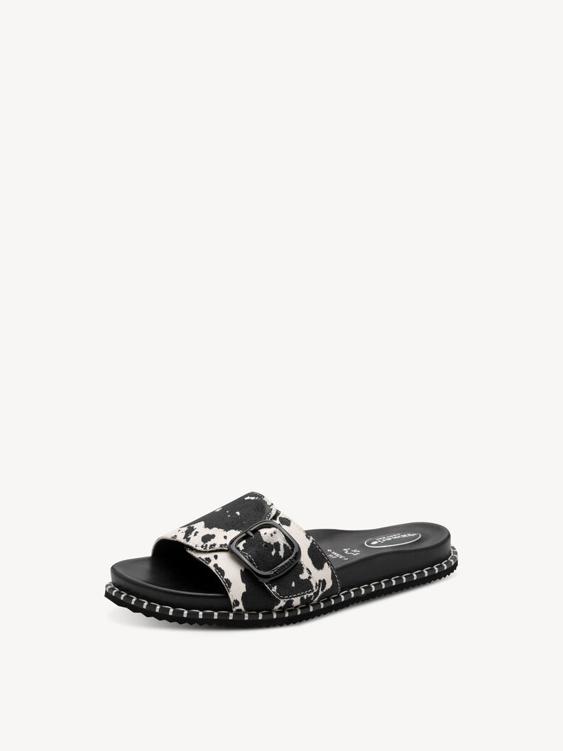 Leather Mule - black, BLACK COW, hi-res