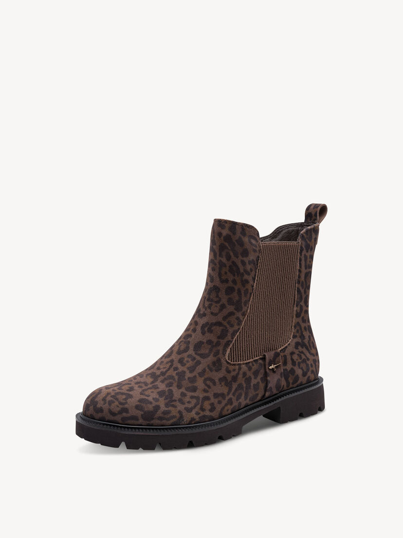 Leren Chelseaboot - beige, LEOPARD, hi-res