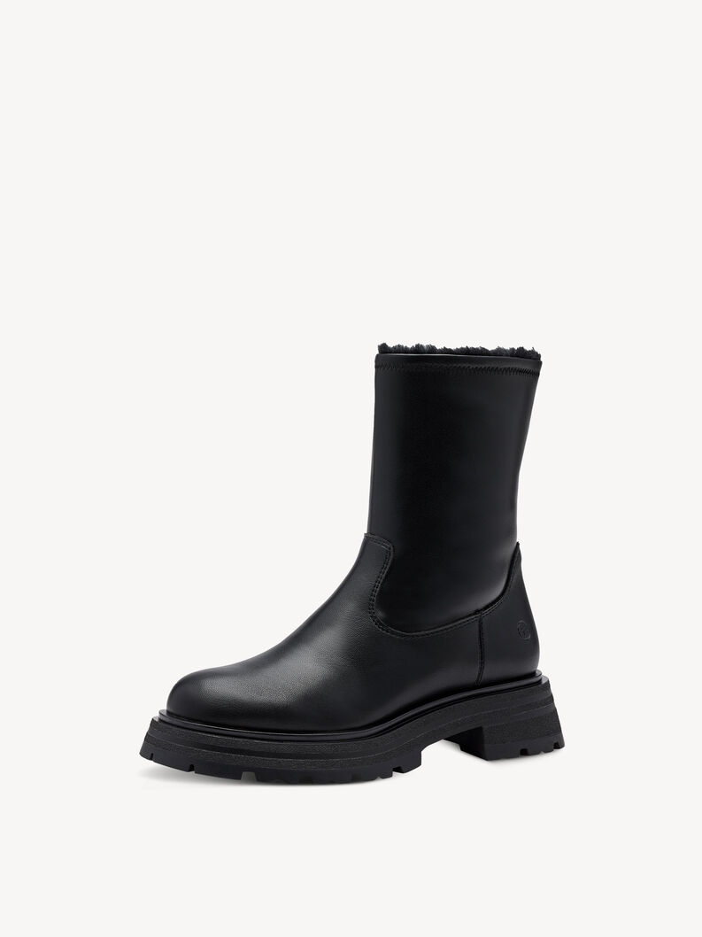 Stiefelette - schwarz Warmfutter, BLACK, hi-res