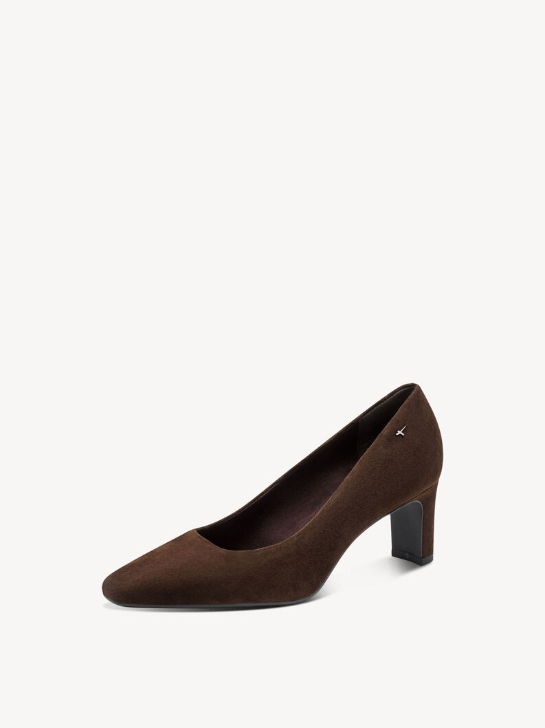 Escarpin en cuir - marron, 304, hi-res