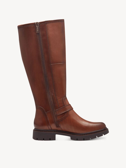 stövlar, konjak, hi-res