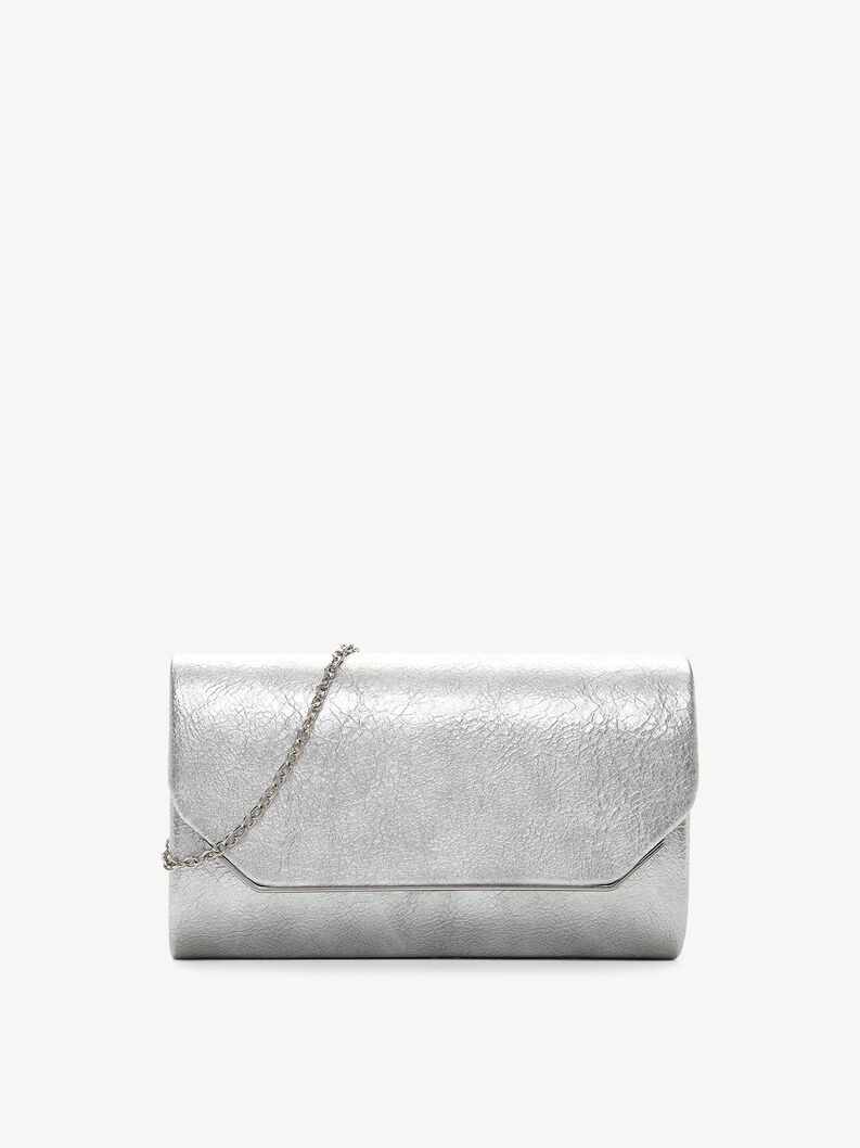 Clutch bag, silver, hi-res