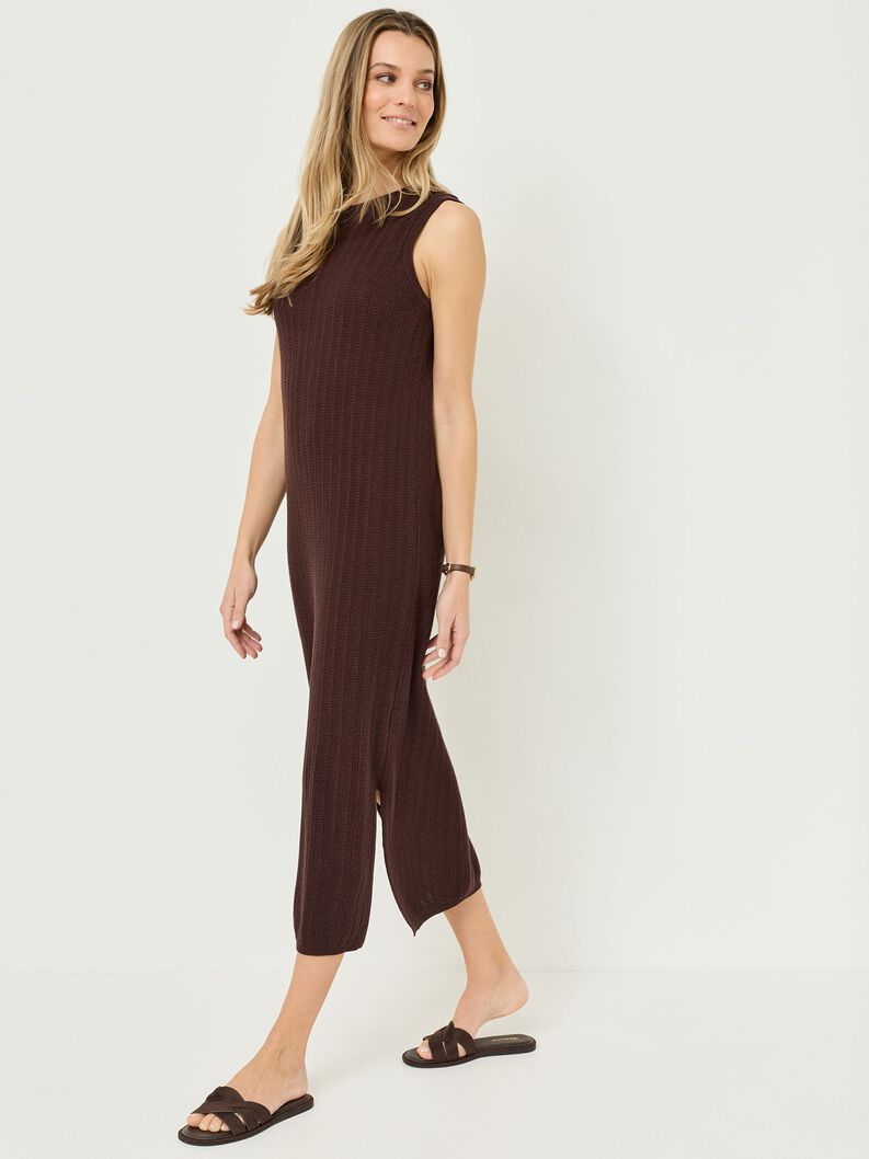 Robe en tricot - marron, Coffee Bean, hi-res