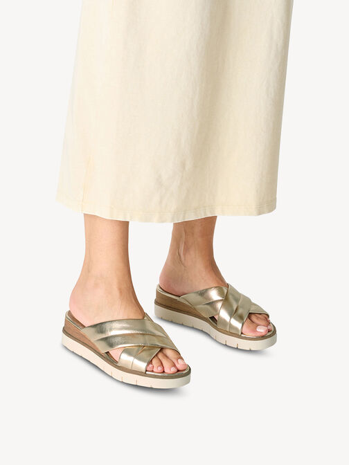 Pantolette, LIGHT GOLD, hi-res