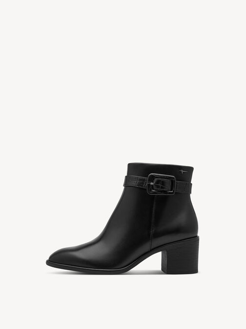 Bottine, BLACK LEATHER, hi-res