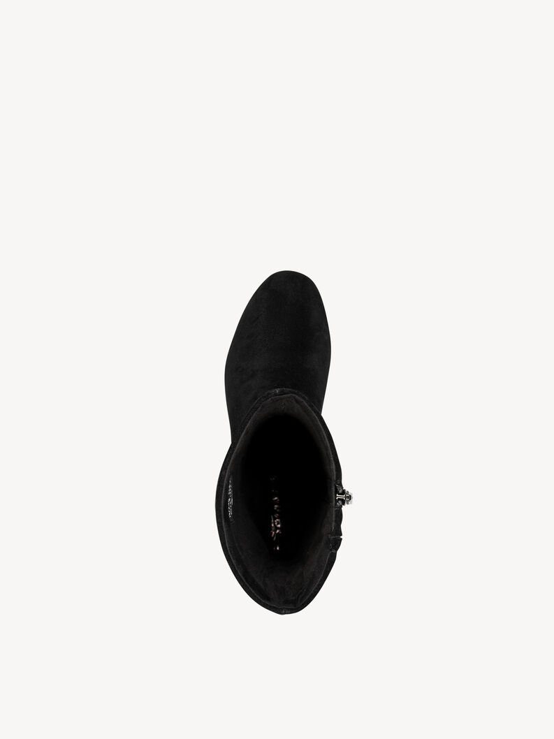 Lederstiefelette - schwarz, BLACK, hi-res