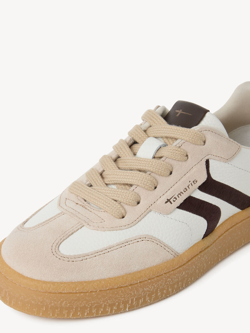 Leren Sneaker - wit, OFFWHITE COMB, hi-res