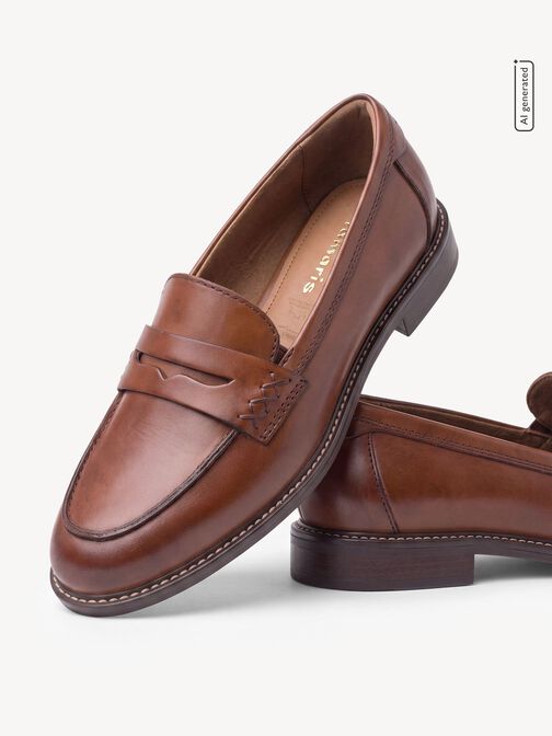 hjemmesko, COGNAC LEATHER, hi-res