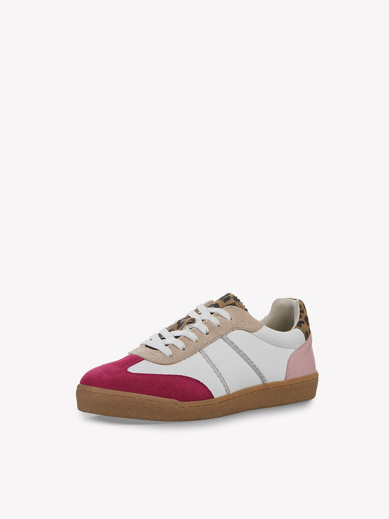 Leather Sneaker - pink, FUXIA COMB, hi-res