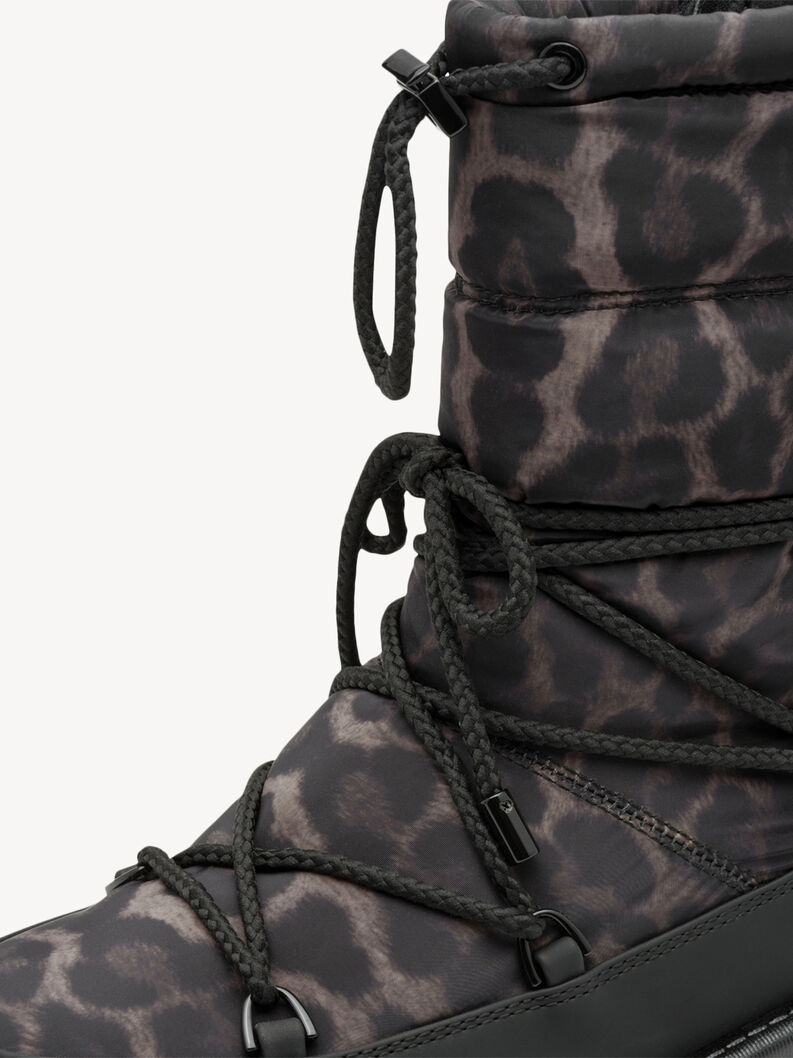 Stiefelette - schwarz Warmfutter, BLACK/LEOPARD, hi-res