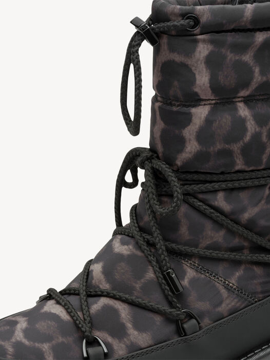 Enkellaarsje, BLACK/LEOPARD, hi-res