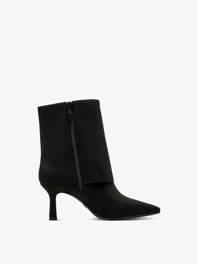 Enkellaarsje - zwart, BLACK, hi-res
