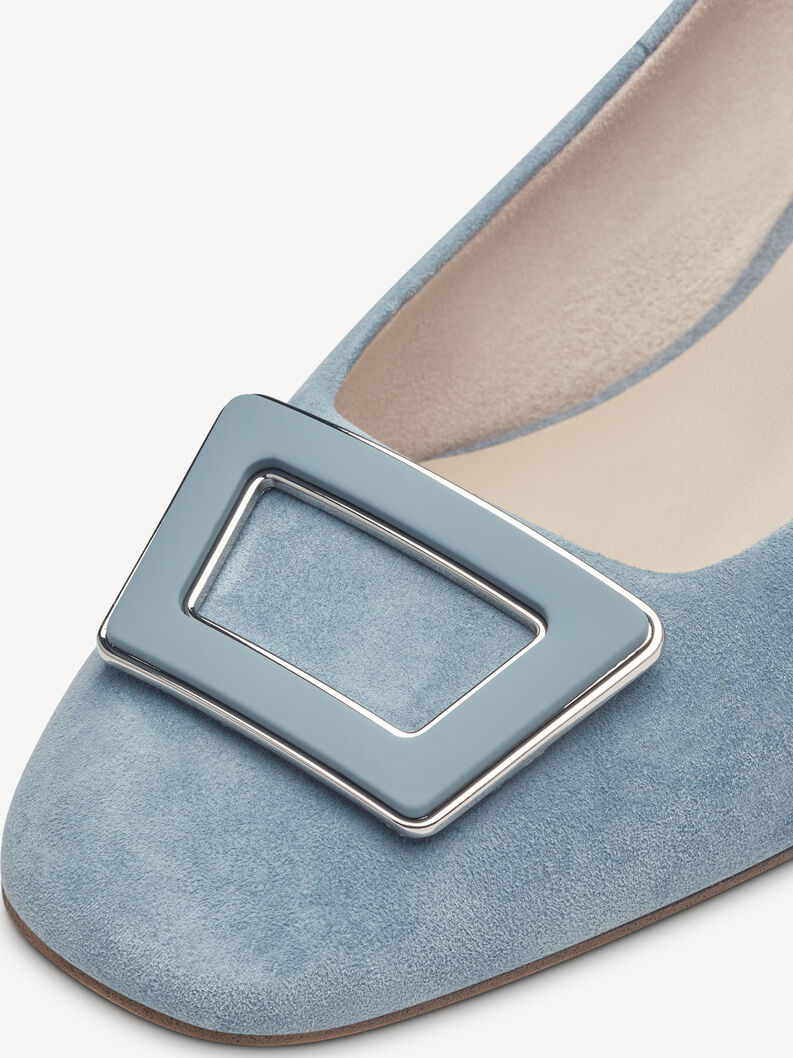 tamaris leder pumps blau