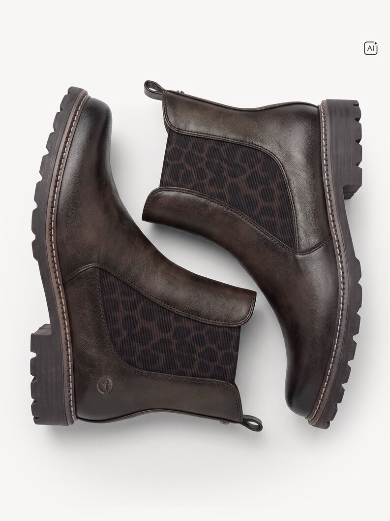 Chelsea boot - brown, MOCCA/LEOPARD, hi-res