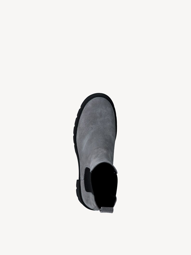 Leder Chelsea Boot - grau, GREY/BLACK, hi-res