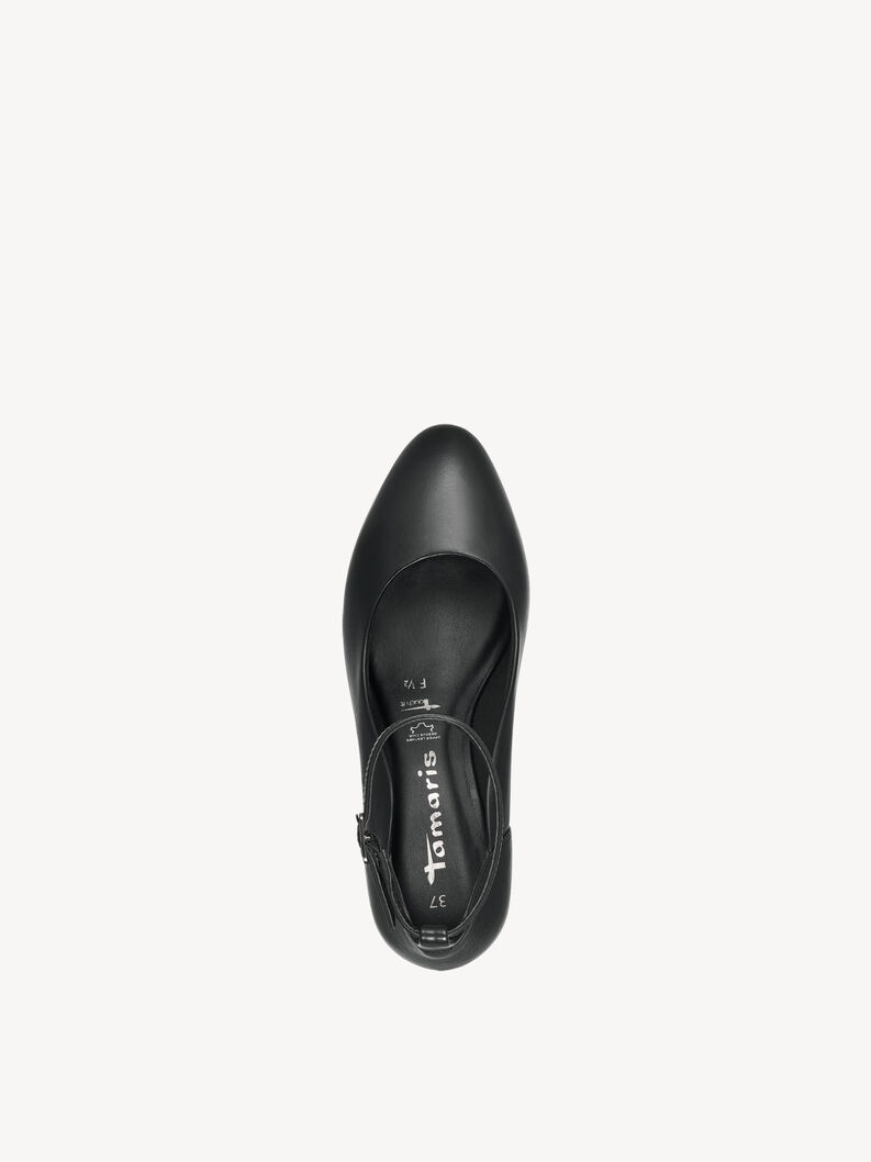 Lederpumps - schwarz, BLACK LEATHER, hi-res