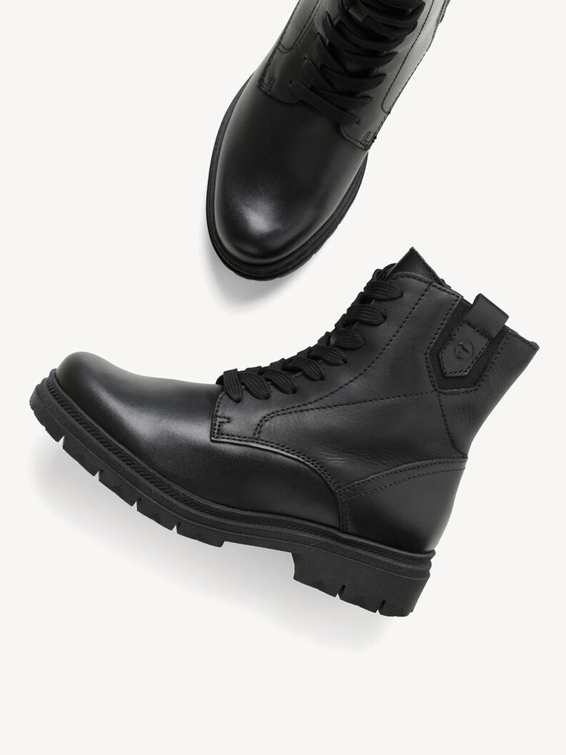 støvletter, BLACK LEATHER, hi-res