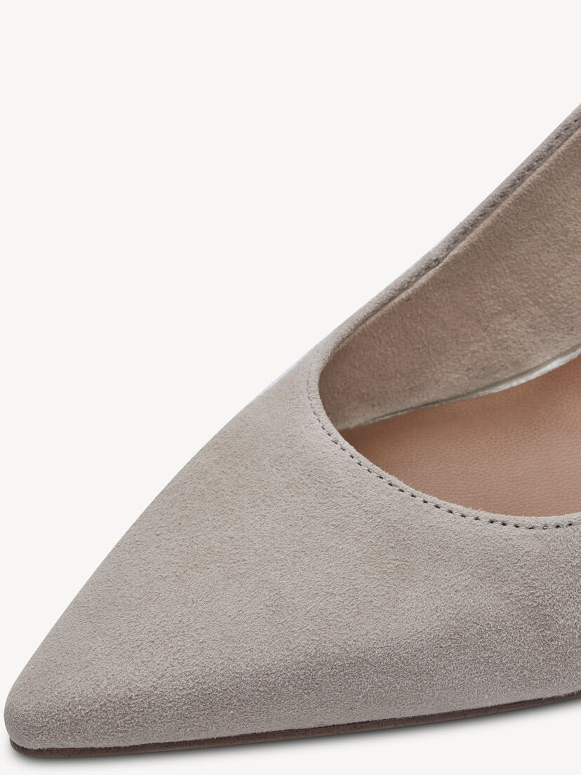 Leren Slingpumps - grijs, GREY COMB, hi-res