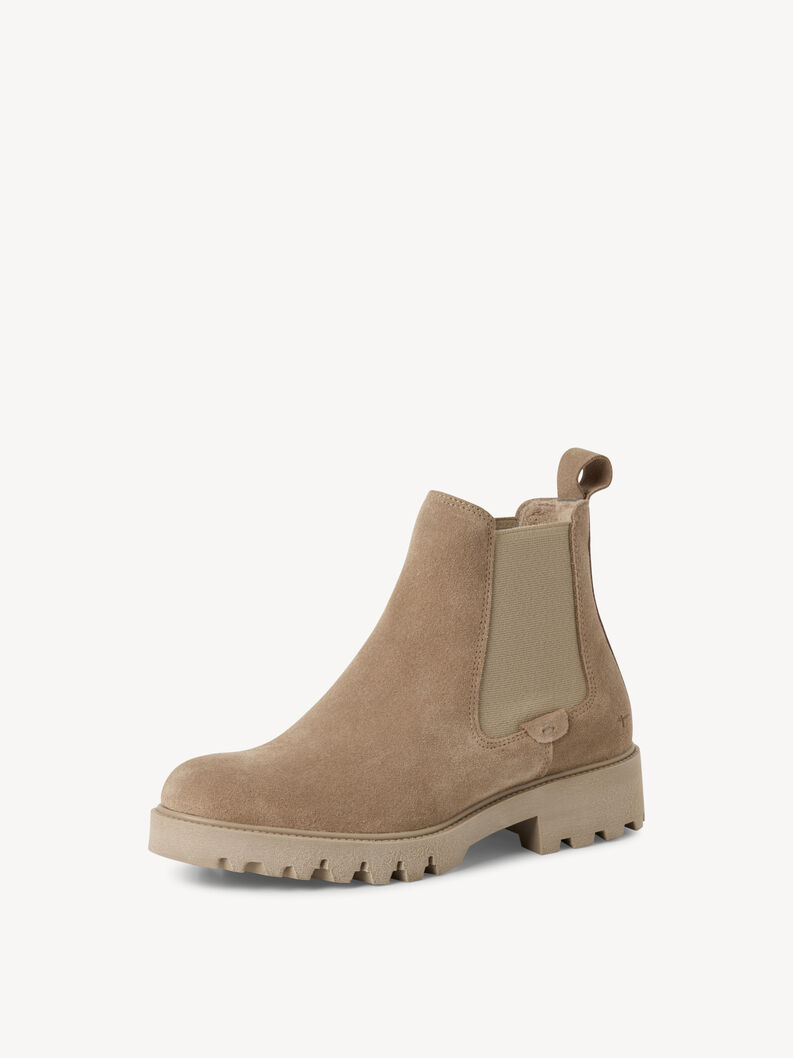 Leder Chelsea Boot - beige, BEIGE, hi-res
