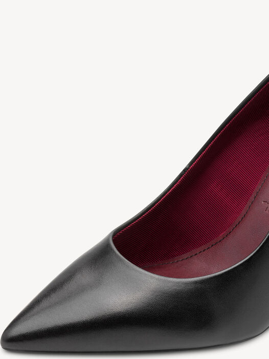 Pumps, BLACK LEATHER, hi-res