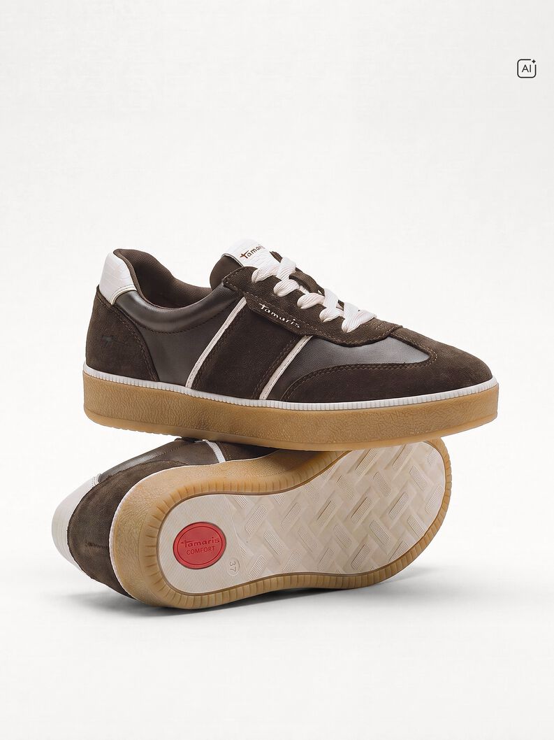 Sneaker, MOCCA/OFFWHITE, hi-res
