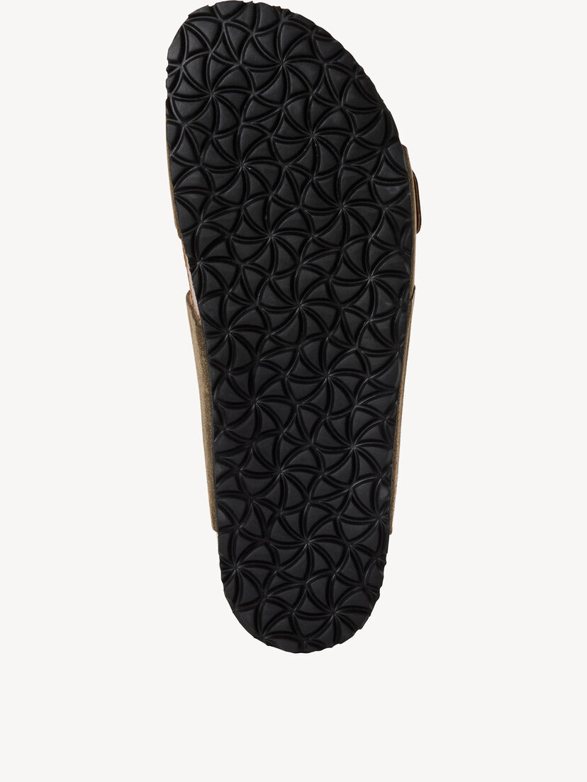 Leren Slipper - groen, OLIVE, hi-res