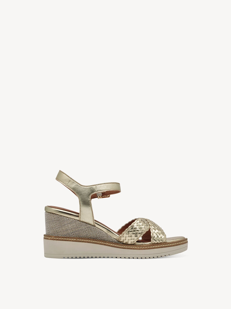 Heeled sandal, LIGHT GOLD, hi-res
