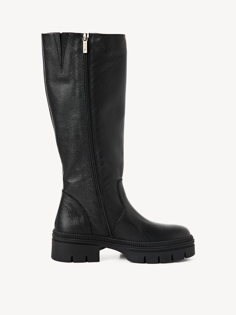 Lederstiefel - schwarz, BLACK LEATHER, hi-res