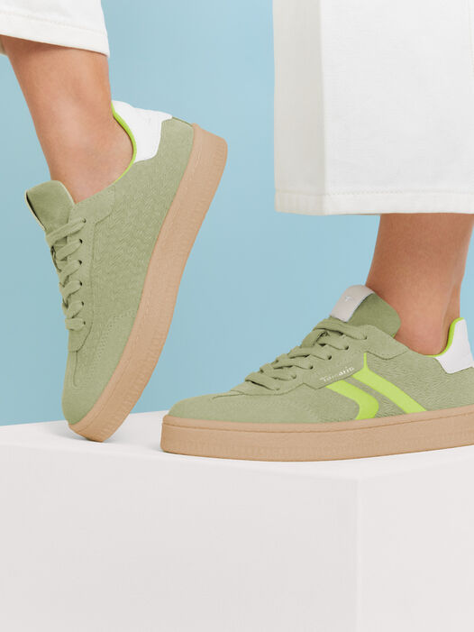 Sneaker, SAGE/NEON, hi-res