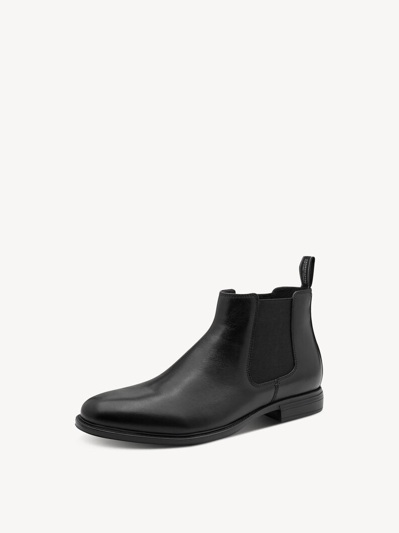 Leder Chelsea Boot - schwarz, BLACK, hi-res