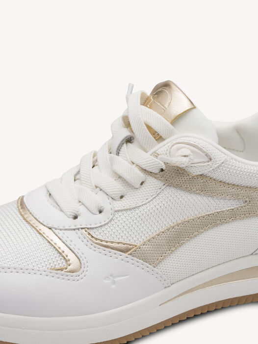 Sneaker, WHITE/GOLD, hi-res