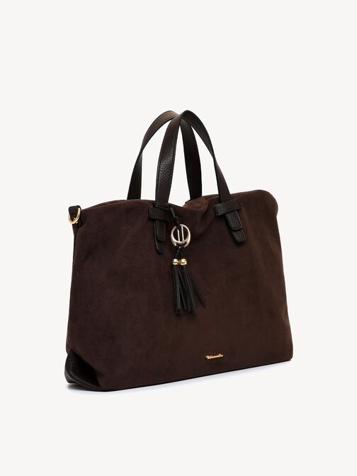 Shopping bag, brown, hi-res