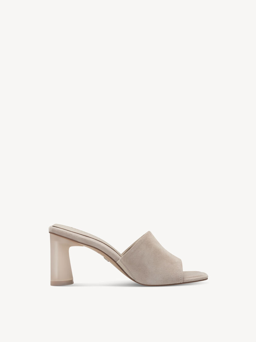 Leren Slipper - grijs, GREY, hi-res