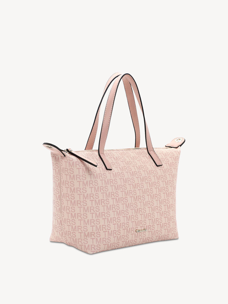 Rosa Tamaris Tasche mit abnehmbarem Gurt und Designelementen