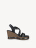 Heeled sandal - black, BLACK/PEWTER, hi-res