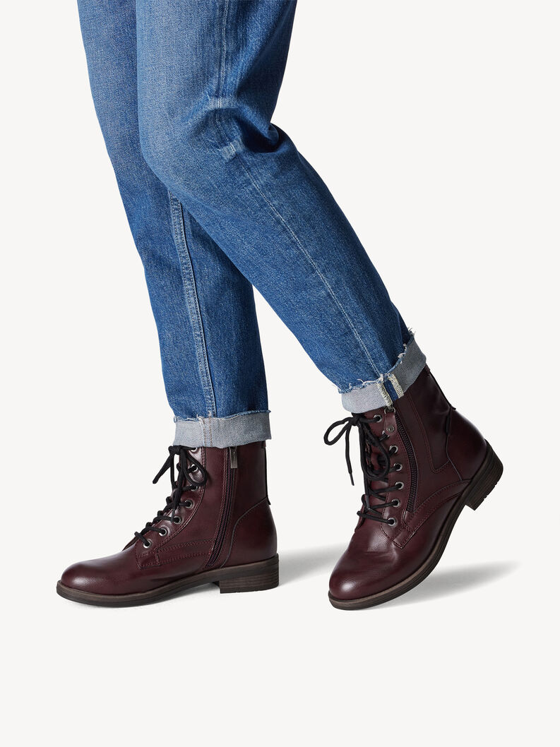 Stiefelette - rot, MERLOT, hi-res