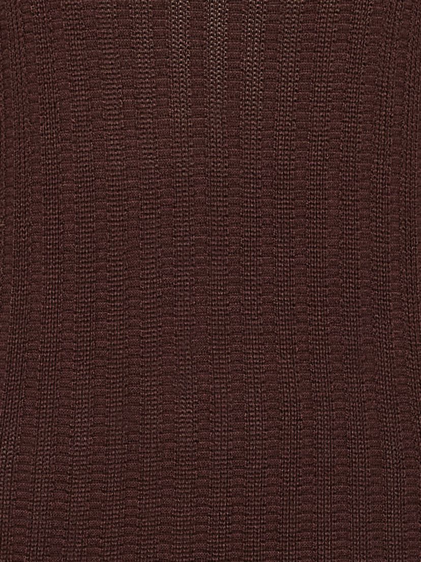 Gebreide jurk - bruin, Coffee Bean, hi-res