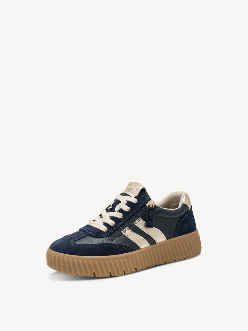 Sneaker - blauw, NAVY/GOLD, hi-res