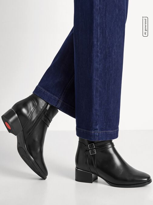 Bootie, BLACK, hi-res