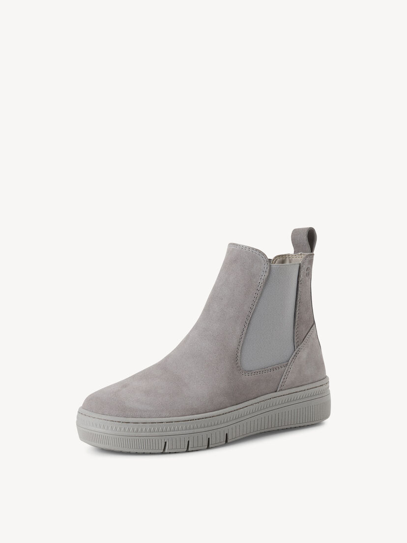 Leren Chelseaboot - grijs, LIGHT GREY, hi-res
