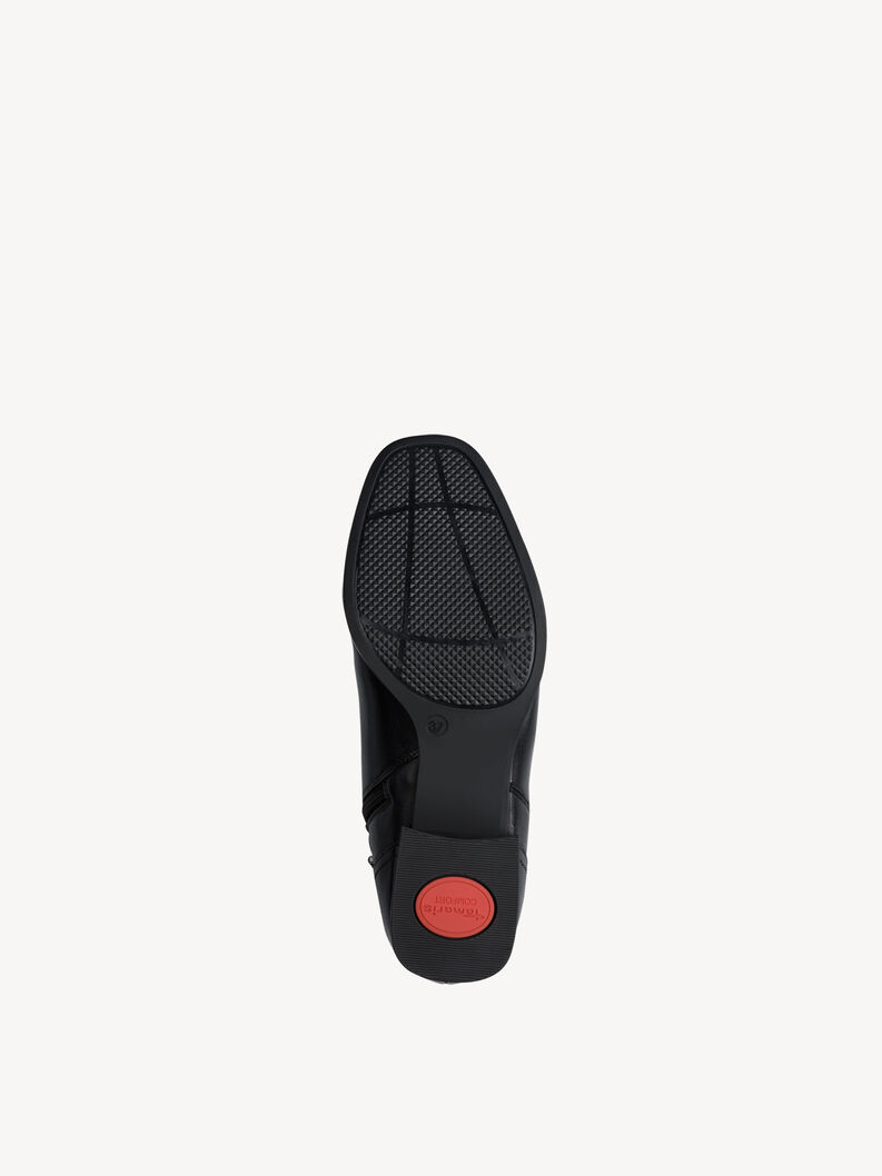 Leather Bootie - black, BLACK, hi-res