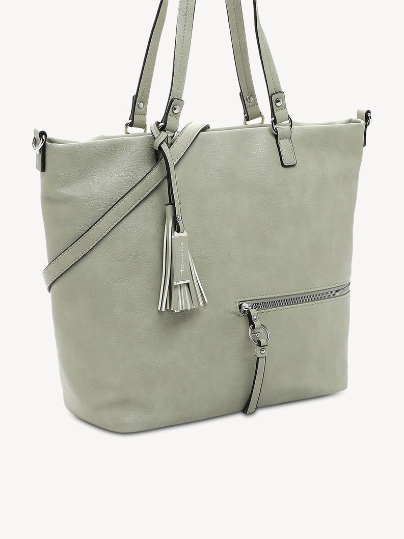 Shopping bag - green, sage, hi-res