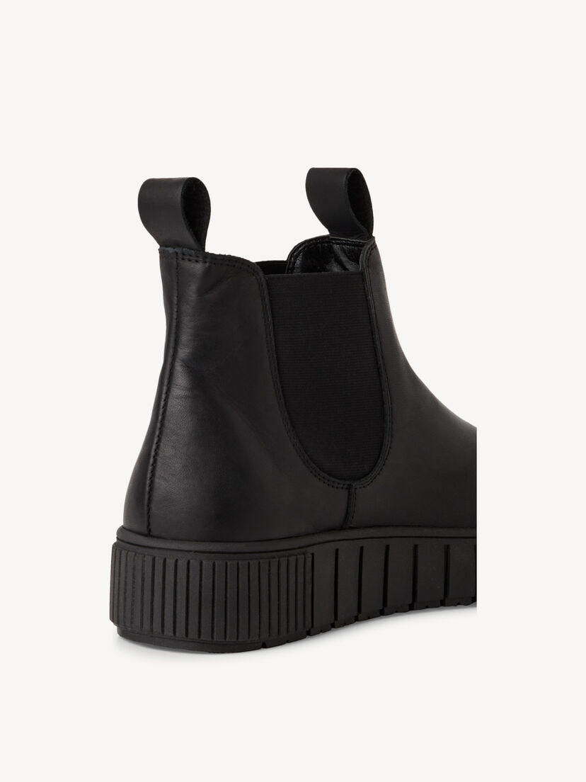 Leren Chelseaboot - zwart, BLACK LEATHER, hi-res