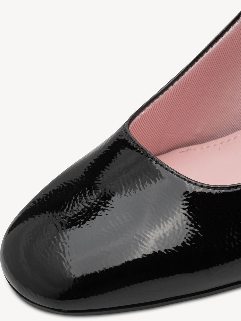 Slingpumps - zwart, BLACK PATENT, hi-res