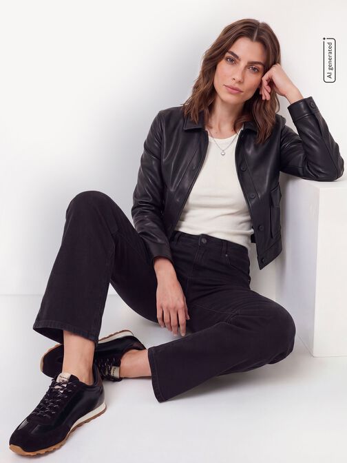 Sneaker, BLACK PATENT, hi-res