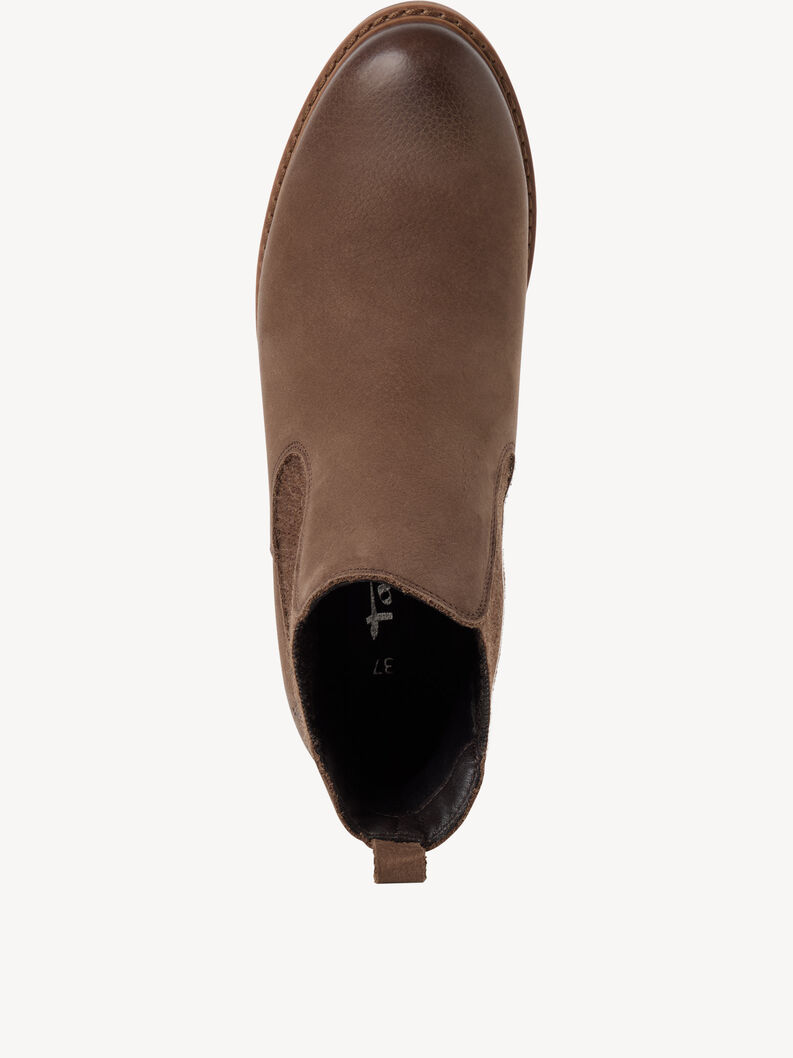 Leder Chelsea Boot - beige, DUNE NUBUC, hi-res