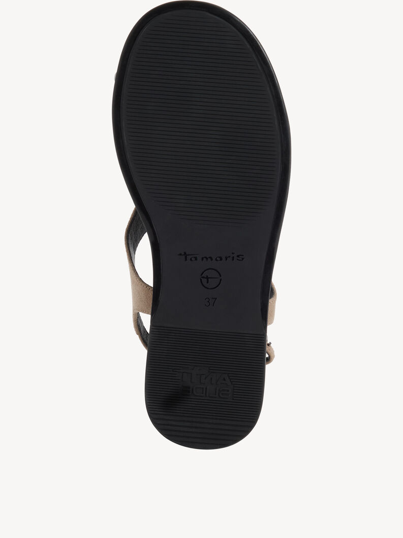 Ledersandale - beige, TAUPE, hi-res