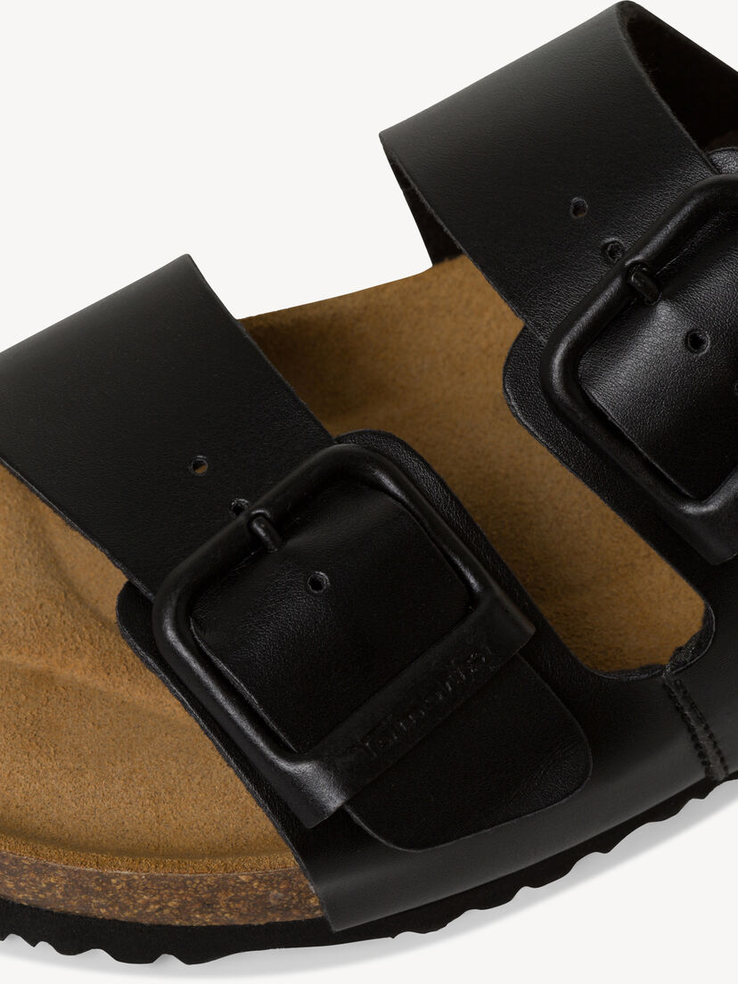 Slipper - zwart, BLACK, hi-res