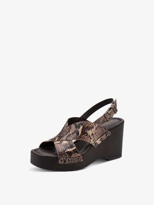 Sandalette, BROWN SNAKE, hi-res