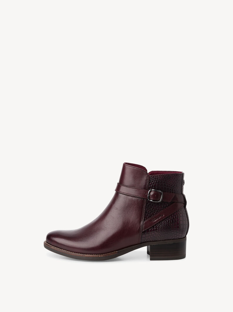 Tamaris Stiefel Tamaris Stiefeletten Bordeaux Lack Tamaris
